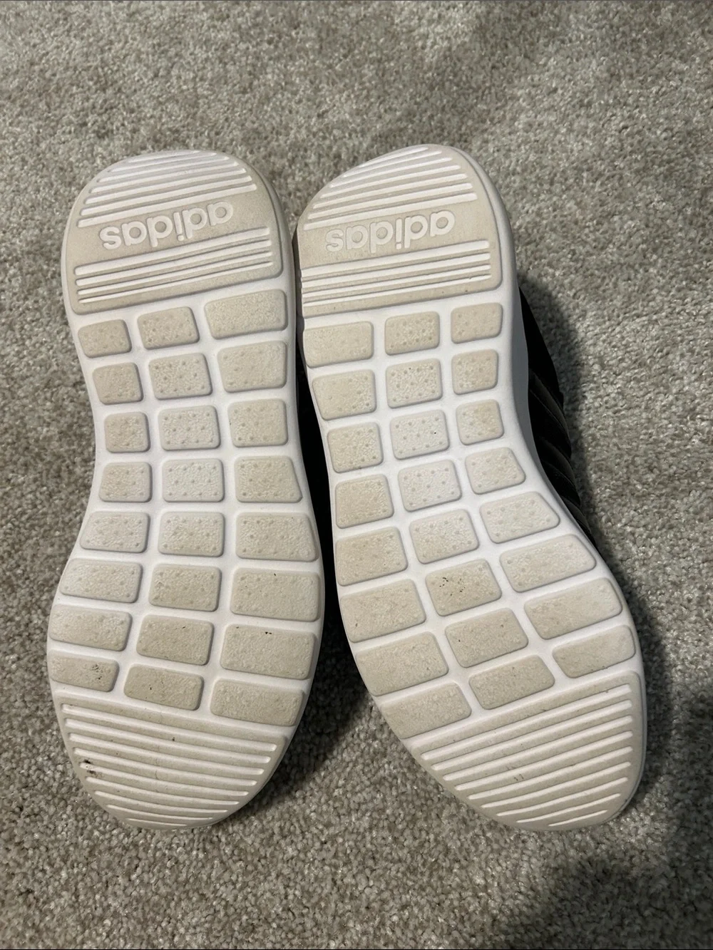 women’s adidas Black Athletic Sneakers with White Sole